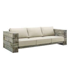 Manteo Rustic Coastal Outdoor Patio SunbrellaSofa