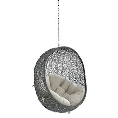 Hide Sunbrella Fabric Swing Outdoor Patio Lounge Chair Without Stand