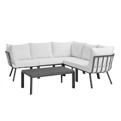 Riverside 6 Piece Outdoor Patio Aluminum Set