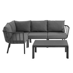 Riverside 5 Piece Outdoor Patio Aluminum Set