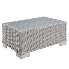 Conway 32" Outdoor Patio Wicker Rattan Coffee Table