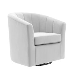 Prospect Performance Velvet Swivel Armchair
