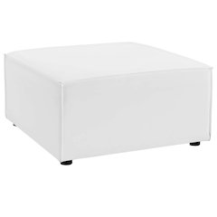 Saybrook Outdoor Patio Upholstered Sectional Sofa Ottoman