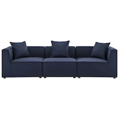 Saybrook 3-Piece Outdoor Patio Upholstered Sectional Sofa