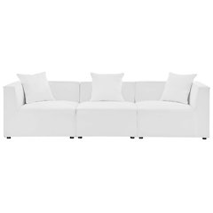 Saybrook 3-Piece Outdoor Patio Upholstered Sectional Sofa