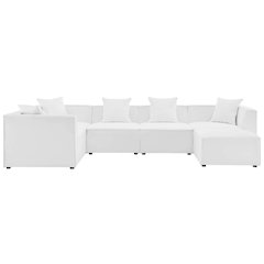Saybrook 6-Piece Outdoor Patio Upholstered Sectional Sofa