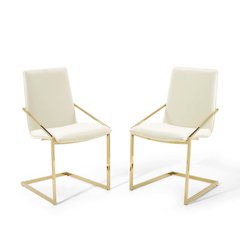 Pitch Performance Velvet Dining Armchair Set of 2