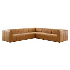 Bartlett 5-Piece Vegan Leather Sectional Sofa
