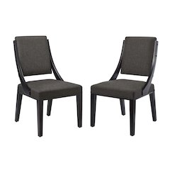 Cambridge Upholstered Fabric Dining Chairs Set of 2