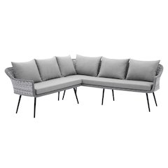 Endeavor Outdoor Patio Wicker Rattan Sectional Sofa