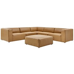 Mingle 6-Piece Vegan Leather Furniture Set