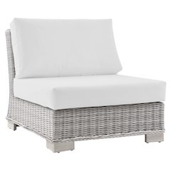 Conway Outdoor Patio Wicker Rattan Armless Chair