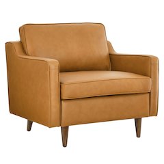 Impart Genuine Leather Armchair