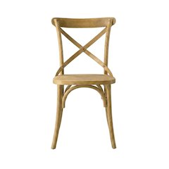 Solid Wood Dining Side Chair with Cushioned Seat for Dining Room, Natural