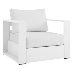 Tahoe Outdoor Patio Powder-Coated Aluminum Armchair