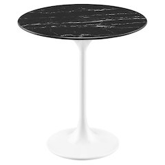 Lippa 20" Round Faux Marble Side Table