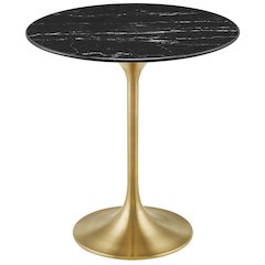 Lippa 20" Round Faux Marble Side Table
