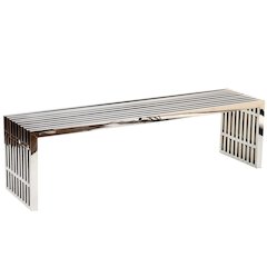 Gridiron Large Stainless Steel Bench