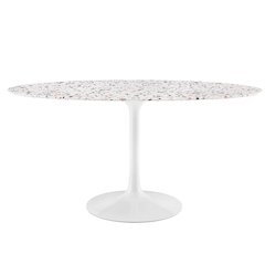 Lippa 60" Oval Terrazzo Dining Table