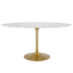 Lippa 60" Oval Terrazzo Dining Table