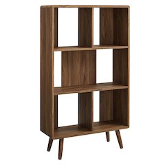 Transmit 5 Shelf Wood Grain Bookcase
