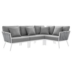 Stance Outdoor Patio Aluminum Large Sectional Sofa