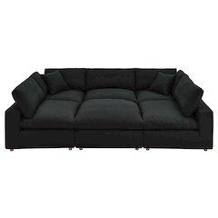 Commix 6-Piece Down Filled Overstuffed Sectional Sofa