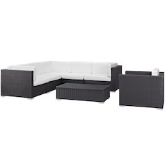 Corona 7 Piece Outdoor Patio Sectional Set
