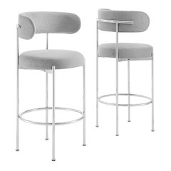 Albie Fabric Bar Stools Set of 2
