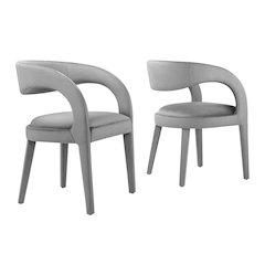 Pinnacle Performance Velvet Dining Chair Set of 2