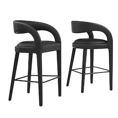 Pinnacle Vegan Leather Bar Stool Set of 2