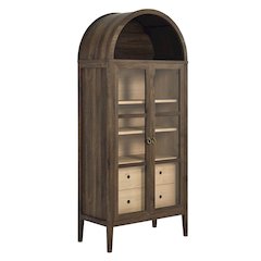 Nolan Tall Arched Storage Display Cabinet