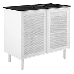 Calla 36" Perforated Metal Bathroom Vanity