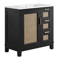 Dixie 36” Solid Wood Bathroom Vanity Cabinet