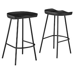 Concord Backless Wood Counter Stools Set of 2