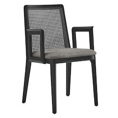 Monarch Wood and Rattan Dining Armchair
