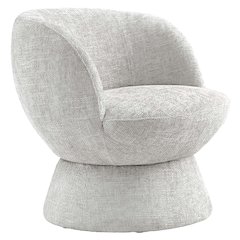 Vesta Chenille Fabric Upholstered Swivel Chair