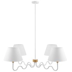 Sunlit Squiggle 4-Arm Pendant Light