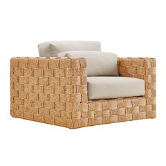 Thames Outdoor Patio Wicker Outdoor Patio Rattan Armchair