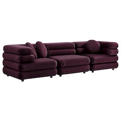 Jubilee 3-Piece Modular Performance Velvet Sectional Sofa