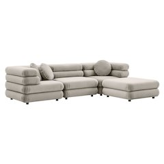 Jubilee 4-Piece Modular Performance Velvet Sectional Sofa
