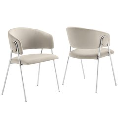 Nella Upholstered Performance Velvet Dining Chair Set of 2