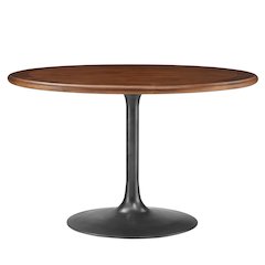 Lippa 48" Round Pedestal Solid Wood Dining Table