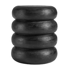 Ellery Round Stacked Wood Side Table