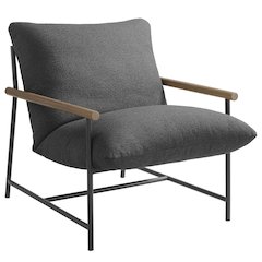 Raya Outdoor Patio Boucle Sling Lounge Chair