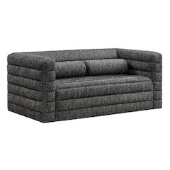 Relle Channel Tufted Boucle Upholstered Loveseat