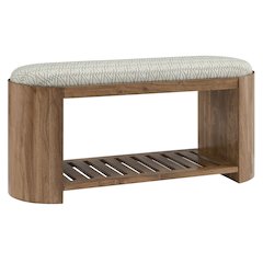 Ashby 45" Geometric Upholstered Bench