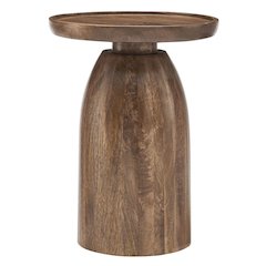 Holloway Round Wood Side Table
