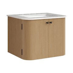 Zia 24" Wall-Mount Bathroom Vanity with Marble Sink