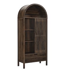 Vaughn 71" Arched Storage Display Cabinet